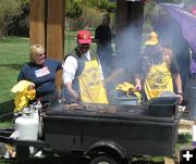 Lions Club Burgers. Photo by Pinedale Online.