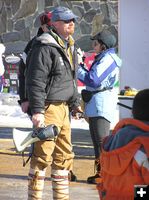 Race Director Frank. Photo by Dawn Ballou, Pinedale Online.
