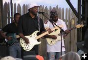 Buddy Guy & Ric Hall. Photo by Dawn Ballou, Pinedale Online.