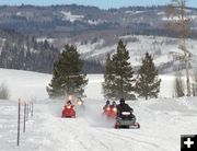 Snowmobiling. Photo by Clint Gilchrist Pinedale Online.