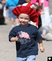 Patriotic Tyke. Photo by Dawn Ballou, Pinedale Online.