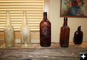 Old bottles. Photo by Dawn Ballou, Pinedale Online.