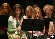 Clarinet Section. Photo by Pam McCulloch, Pinedale Online.