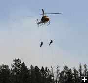 Rappelers. Photo by US Forest Service.