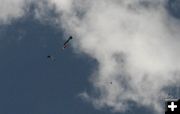 Parachutes out. Photo by Dawn Ballou, Pinedale Online.