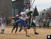 Pass Defense. Photo by Clint Gilchrist, Pinedale Online.