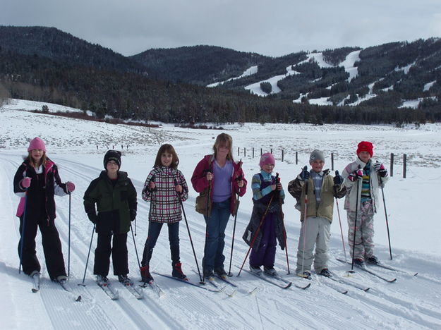 4th Graders. Photo by Bob Barrett, Pinedale Ski Education Foundation.