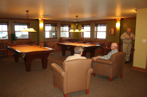 Pool Room. Photo by Dawn Ballou, Pinedale Online.