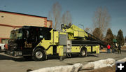 Ladder Truck. Photo by Dawn Ballou, Pinedale Online.