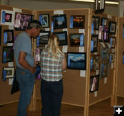 Photo exhibits. Photo by Dawn Ballou, Pinedale Online.