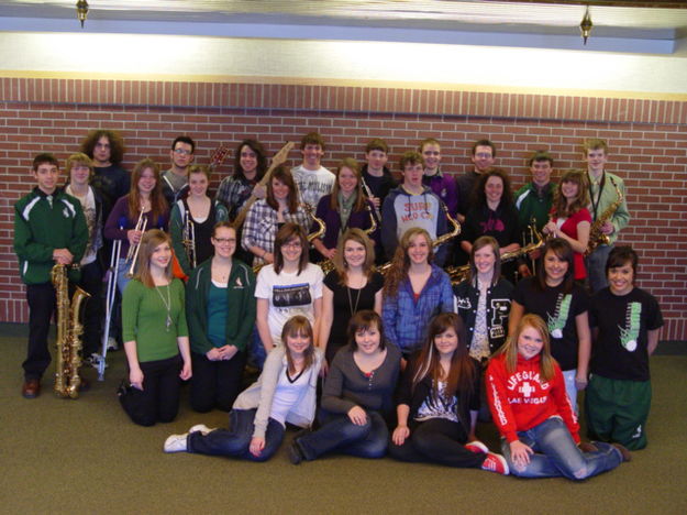 2011 Pinedale jazz groups. Photo by Sublette County School District #1.