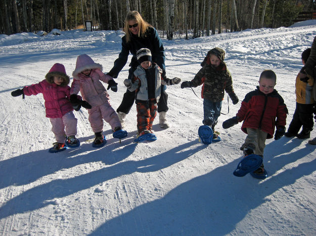 Snowshoeing. Photo by Children's Learning Center.