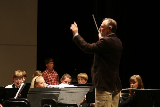 Craig Sheppard, band director. Photo by Pam McCulloch, Pinedale Online.