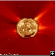 Solar Flares. Photo by NASA.