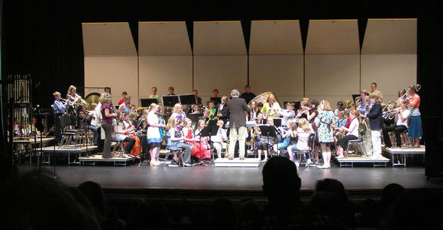 5th & 6th Grade Bands. Photo by Bob Rule.