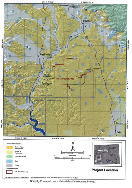 NPL Map. Photo by Encana Natural Gas graphic.