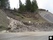 Mud Slide. Photo by David Kaufman, Wyoming Department of Transportation.