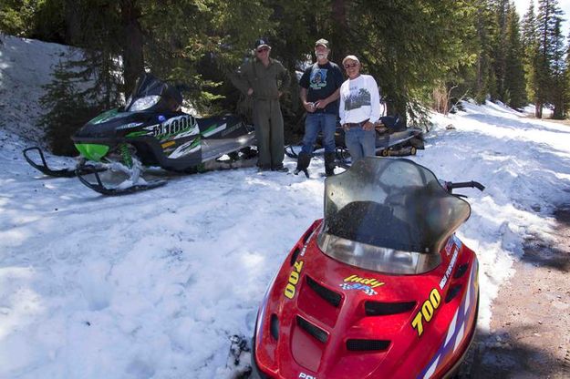 June 25th snowmobiling. Photo by Dave Bell.