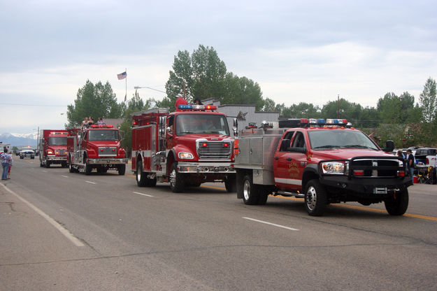 Parade. Photo by Clint Gilchrist, Pinedale Online.