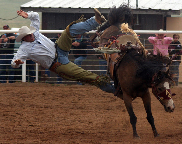 Ranch Bronc Riding. Photo by Clint Gilchrist, Pinedale Online.