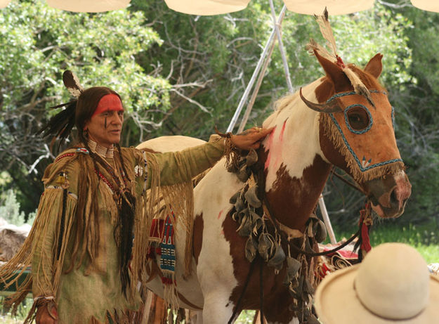 Bad Hand & Apache. Photo by Dawn Ballou, Pinedale Online.