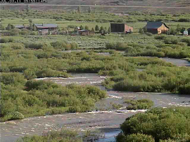 Dell Creek - July 3 - 6PM. Photo by Bondurant webcam.