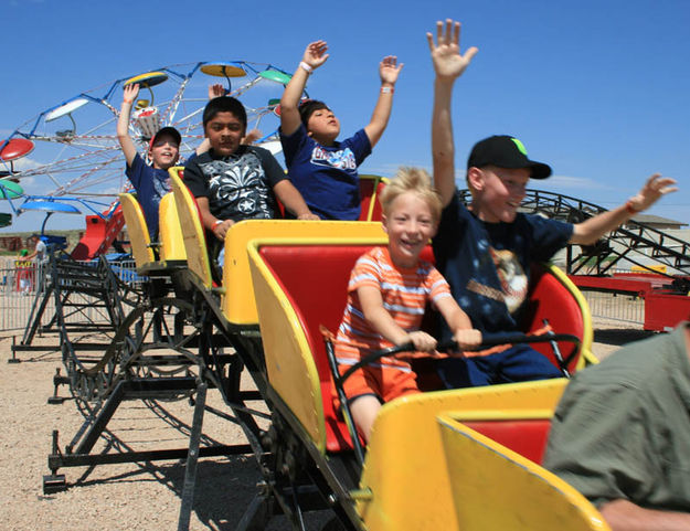 Roller Coaster fun. Photo by Dawn Ballou, Pinedale Online.