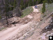 Moose-Gyp road slide. Photo by Kathy Raper.