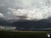 Boulder funnel cloud. Photo by Kathy Sandmeier.