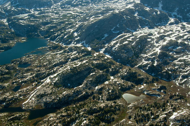 Close view of terrain. Photo by Rita Donham, Wyoming Aero Photo.