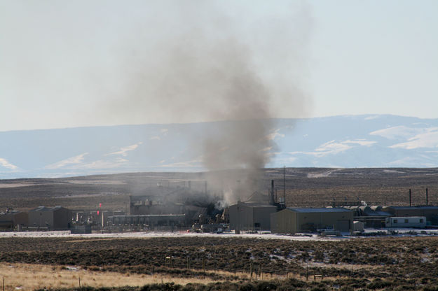 Falcon Compressor Station. Photo by Jennifer Frazier, Wyoming Department of Environmental Quality.