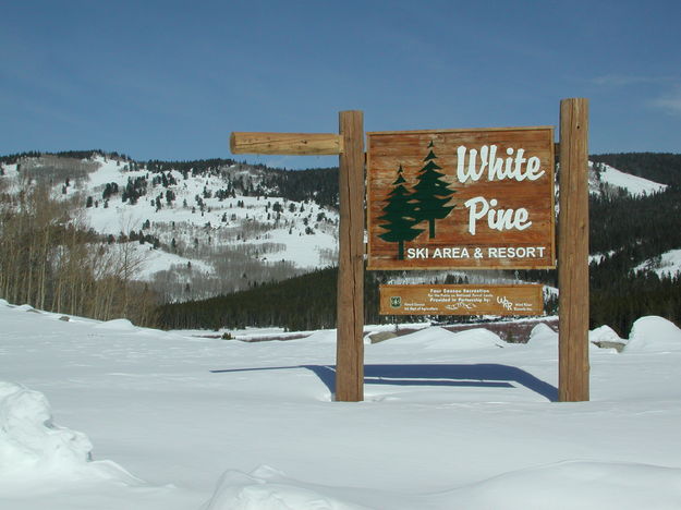 White Pine sign. Photo by Pinedale Online.