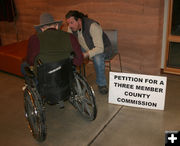 5 to 3 petition. Photo by Dawn Ballou, Pinedale Online.