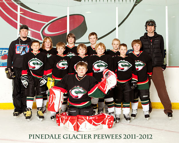 2011-2012 Pinedale Glacier Peewees. Photo by Natalie B Photography.