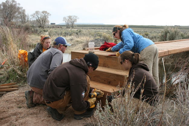 WCC work crew. Photo by Dawn Ballou, Pinedale Online.