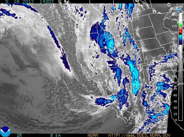 Radar for March 18, 2012. Photo by National Oceanic and Atmospheric Administration (NOAA).