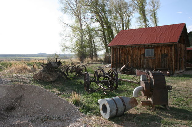 Ranch implements. Photo by Dawn Ballou, Pinedale Online.