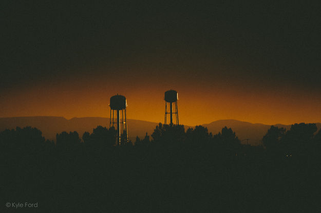 Big Piney water towers. Photo by Kyle Ford.