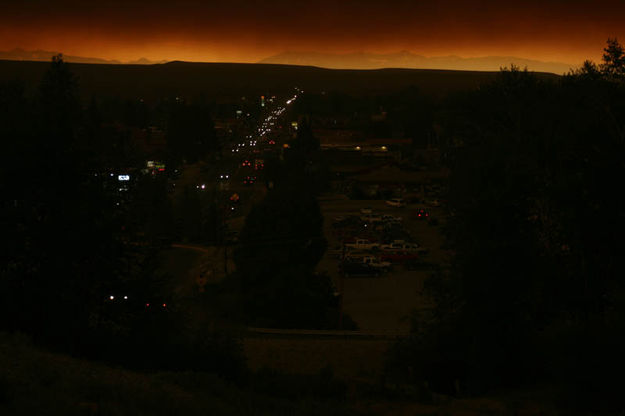 Night in the day in Pinedale. Photo by Dawn Ballou, Pinedale Online.