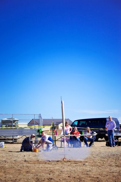 Rocket Launch. Photo by Tara Bolgiano, Blushing Crow Photography.