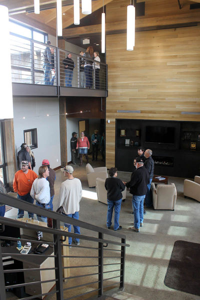 Office Lobby. Photo by Dawn Ballou, Pinedale Online.