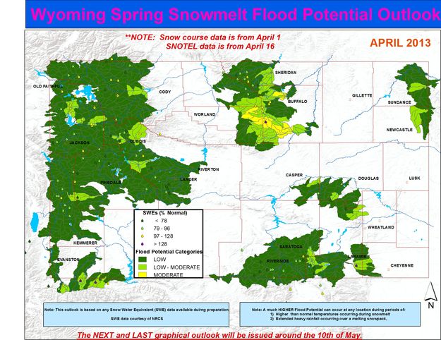 April 2013 flooding potential. Photo by Jim Fahey, NOAA.