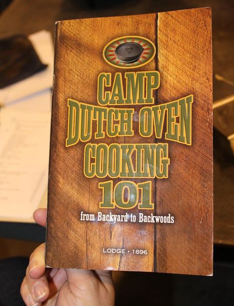 Dutch Oven Cookbook. Photo by Dawn Ballou, Pinedale Online.