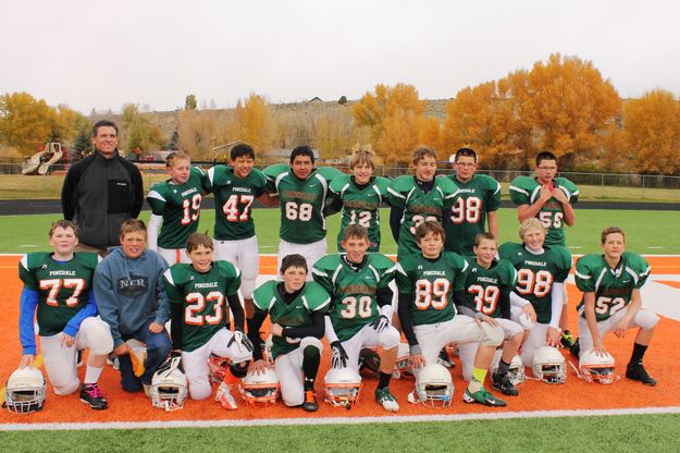 Pinedale 7th Grade Football Team. Photo by Laila Illoway.