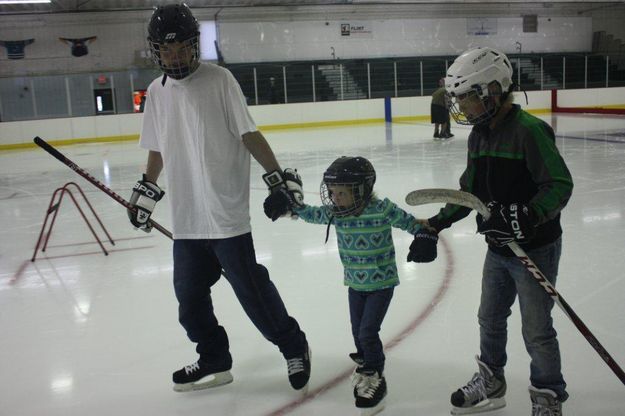 Having fun on the ice. Photo by Nan Stinson.