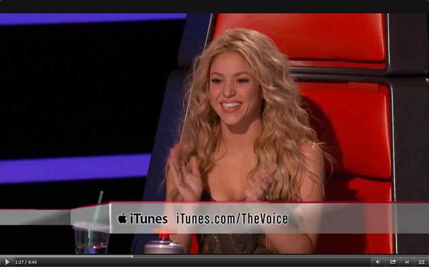 . Shakira. Photo by The Voice on NBC.