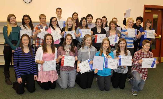 Wyoming 7 District History Day participants. Photo by Dawn Ballou, Pinedale Online.