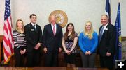 Junior Council meets Governor. Photo by Governor Matt Meads office.