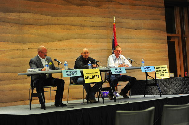 Sheriff forum. Photo by Terry Allen.