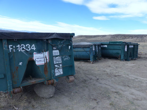 Dumpster bins. Photo by Dawn Ballou, Pinedale Online.